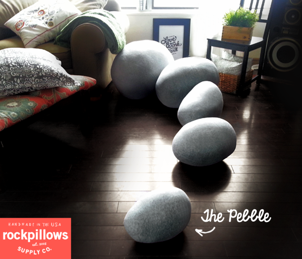 6pcs Living Pebble Stone Pillows/pillowcase Rock bean bag cushion/covers
