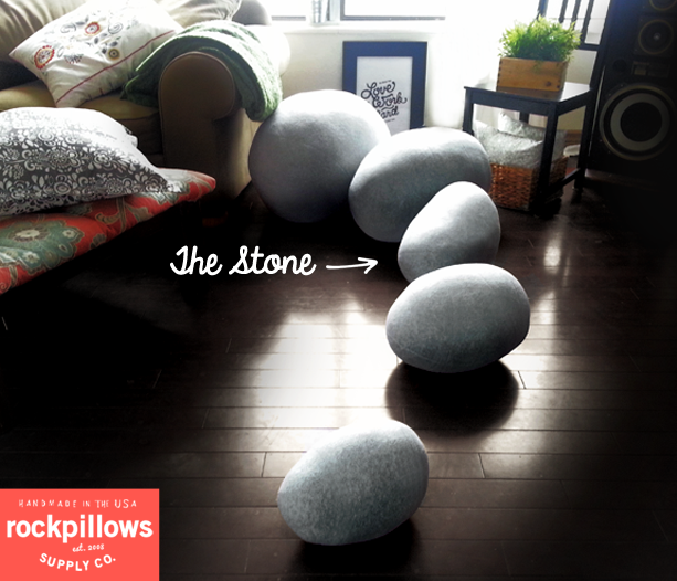 The Stone Rock Pillow- FREE shipping