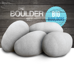 "The Boulder Set" Rock Pillows- FREE shipping
