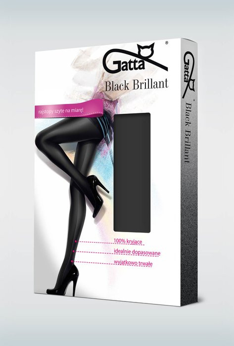 GATTA Black Brilliant Tights - Gatta Hosiery USA LLC