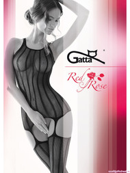 GATTA Red Rose 02 Sexy Mesh Bodystocking