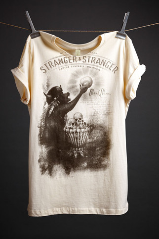 Black Rhum T-Shirt (cream) - Stranger & Stranger