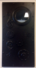Steampunk Styled Faux Door with Mirror