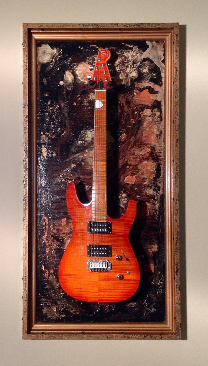 Guitar frame store wall mount