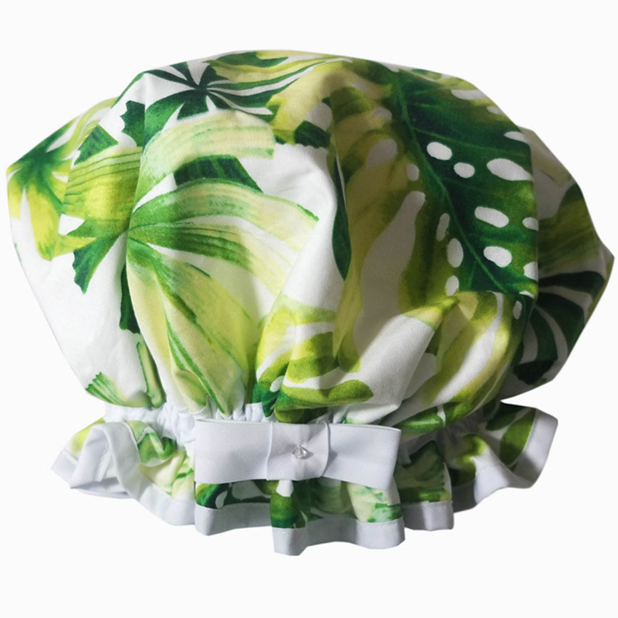 green shower cap