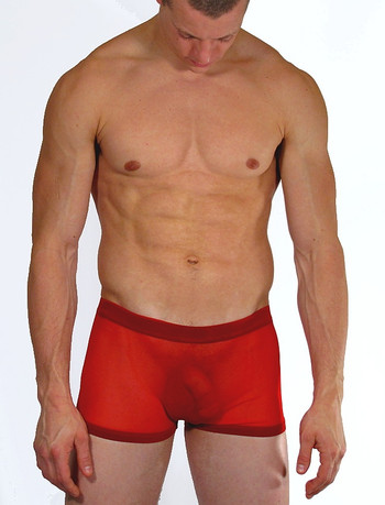 "SHEER SMOOTH FRONT BOXER BRIEF UNDERWEAR" ( 31 Color Selections)