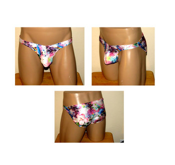 SWIMWEAR BIKINI OR THONG" (63 Prints and 30 Solid Color Selections)Customize Front Cut, Side Width, and Back Cut