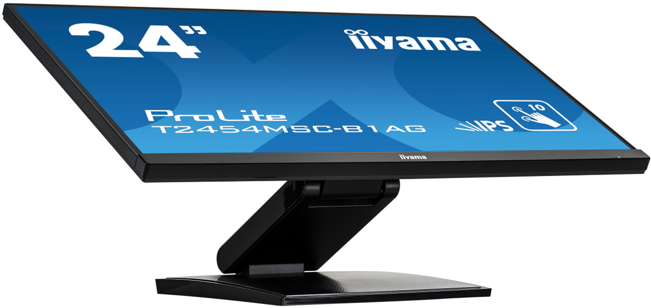 T2454MSC-B1AG - IIYAMA - Moniteur 24 pouces avec écran tactile capacitif 10  points - LED IPS avec verre AG - Avec haut-parleurs 