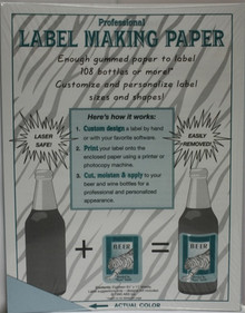 Blue Label Making Paper