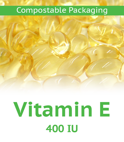 Vitamin E 400 IU Softgel - 100 Count Compostable Bag