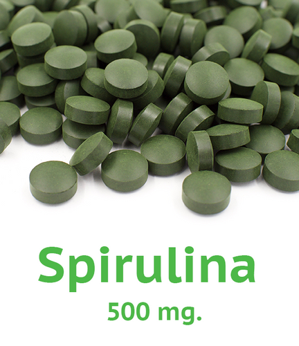 California Spirulina 500 mg Tablet - 180 Count Bag