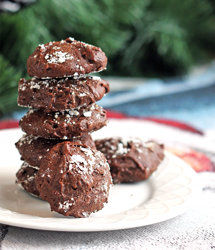 Gluten-free Peppermint Hot Chocolate Cookies
