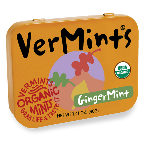 VerMints organic Gingermint 1.41 oz tin