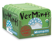 VerMints Organic Breath Mints Wintergreen Large Tin 6pack