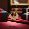 Gold Egyptian Isis Winged Goddess Pendant Necklace