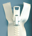 White 24 inch Zipper