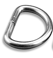 1 1/8th inch D-Rings Stainless Steel HD