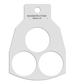 Primera Eddie Carousel Tray 42mm 3 Circles 12pcs (53259DTM-C0001)