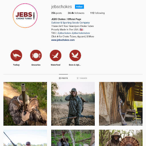 Jeb's Choke Tubes on Instagram