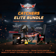 Develop elite throwing velocity from the outfield or infield with the top velocity catchers bundle. 