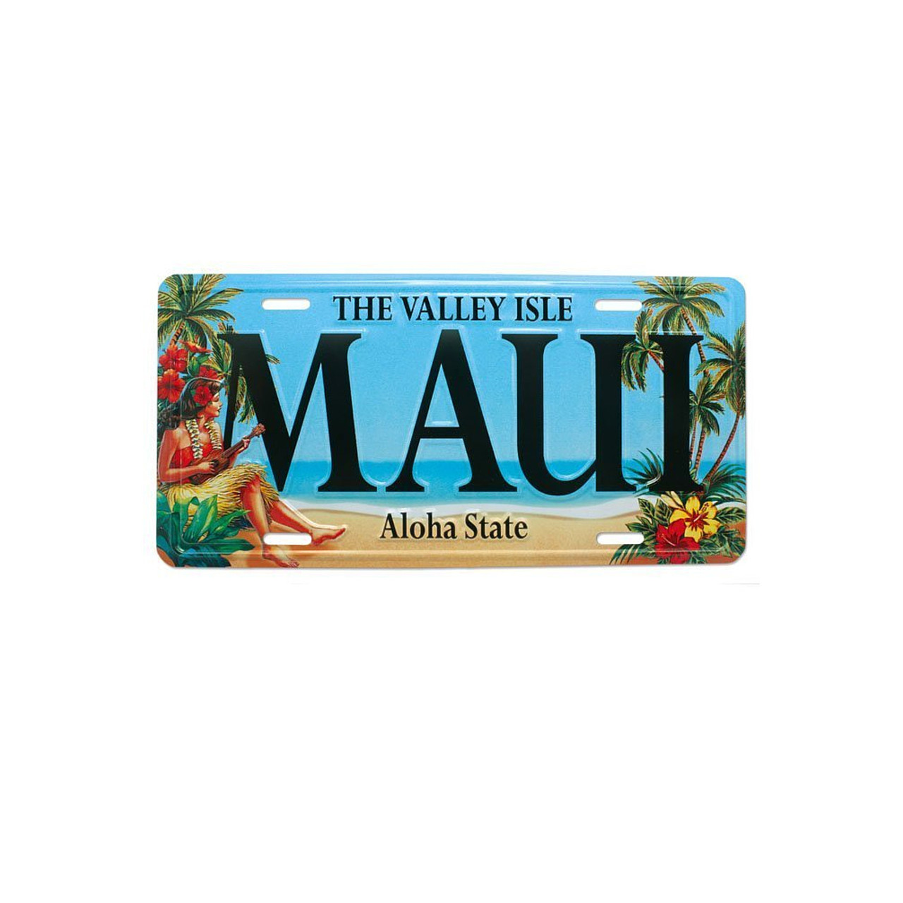 Kauai with Rooster Hawaiian Novelty License Plate from Hawaii 