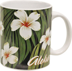 Aloha Glass With Bamboo Lid and Straw, Hawaii Cup, Hibiscus Flower Mug,  Hawaii Drinkware, Drinking Mug, Kitchen Decor, Coffee Lover Cup 