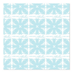 Hawaiian Wrapping Paper Set of 2 Rolls Aloha Pineapple Quilt Teal