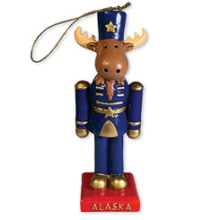 Alaska Polystone Christmas Ornament Nutcracker Moose