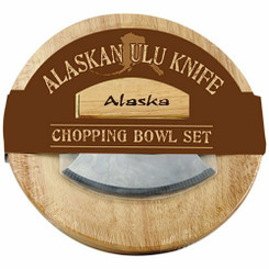 Alaskan Round Ulu Bowl with Ulu Knife