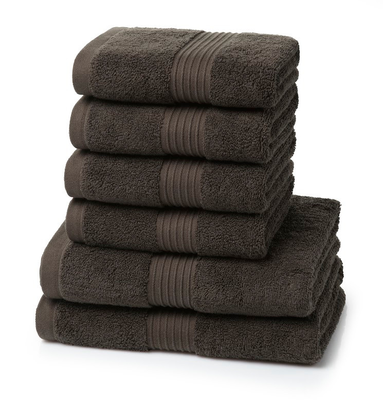 100/% Cotton Soft Face Hand Bath Towels Bath Sheet Bale Set Collection Brown
