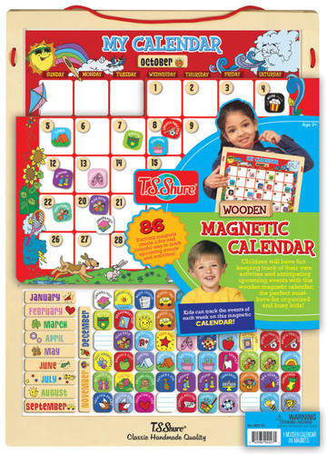 wooden magnetic calendar t s shure