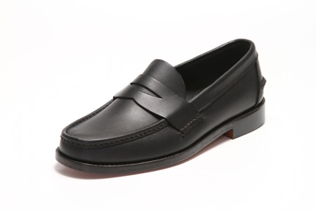 Handsewn Penny Loafer, with Black Leather Outsole