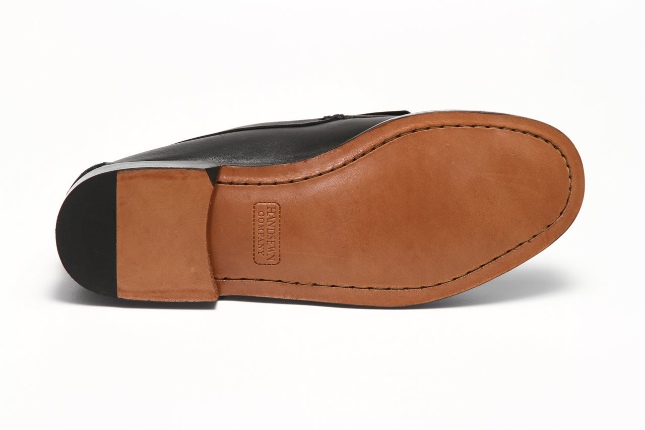 Men Black Tassel Kilt Loafer | Handsewn Company