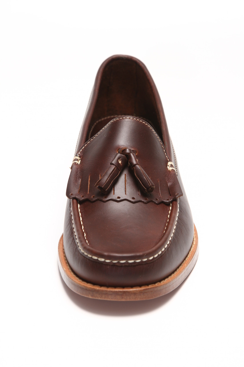Men Dark Brown Tassel Kilt Loafer | Handsewn Company display picture 1