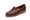 Women's handsewn Penny Loafer in Dark Brown Leather with Natural Leather Outsole.