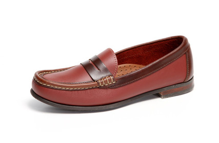Women's Penny Comfort Loafer (Red-Brown Leather)