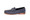 Men's Bit Loafer (Nubuk Navy) with Full Leather Heel & Outsole, with Silver Bit - side view
