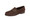 Men's Nubuk Dark Brown Penny Loafer with Full Leather Outsole & Heel - angle view