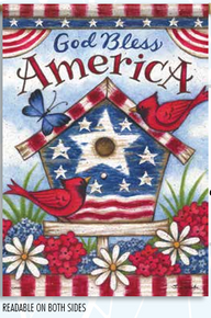 Garden Flag Americana Birdhouse 