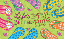 Welcome Mat Life's Better in Flip Flops