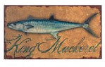 Vintage King Mackerel Fish Canvas
