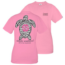 Simply Southern T-shirt Sea Turtle Leopard