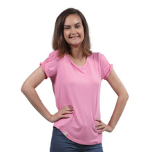 Simply Southern Knot Sleeve Top Flamingo Pink