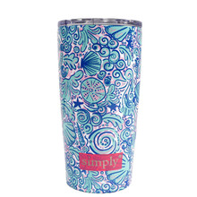 Simply Southern 20oz Tumbler with Lid - Swirly Shells