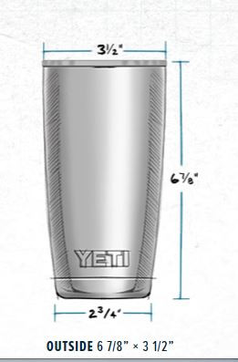 Custom Yeti 20oz Navy Tumbler with Cape Hatteras Lighthouse - Coastal  Cottage Outfitters