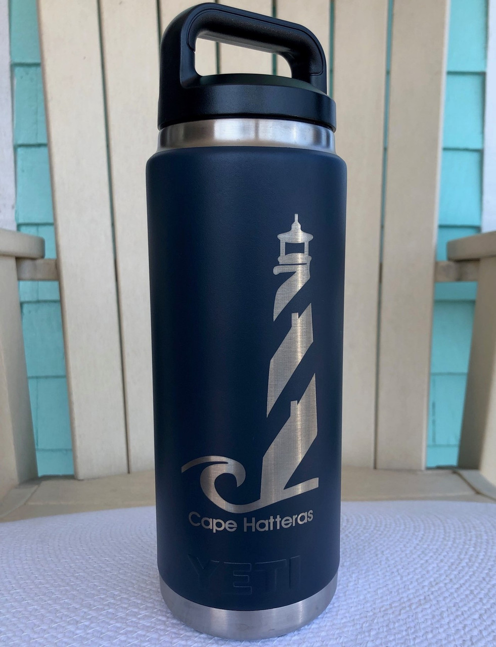 Custom Yeti 20oz White Tumbler with Cape Hatteras Lighthouse - Coastal  Cottage Outfitters