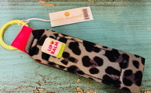 Simply Southern Key Fob Gray Leopard