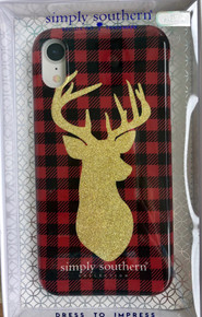 Simply Southern Cell Phone Case Deer Buffalo Check Plaid