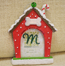 Dog House Frame Christmas Ornament