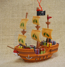 Pirate Ship Christmas Ornament